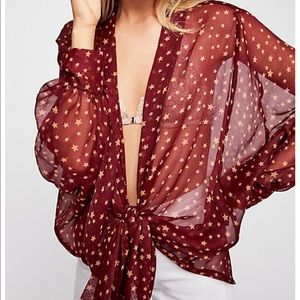 Free People stars wrap top